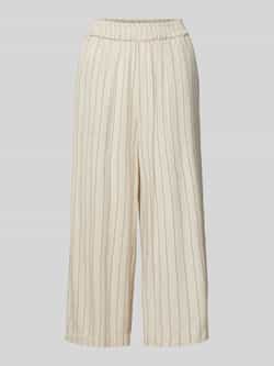 Pieces Loose fit culotte van een mix van viscose en linnen model 'PIA'