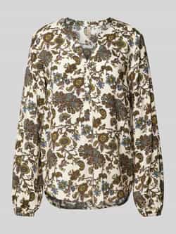 Soyaconcept Regular fit blouse van viscose met opstaande kraag model 'NINE'