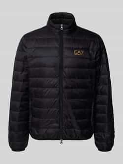 EA7 Emporio Armani Donsjack met labelprint model 'TRAIN CORE'
