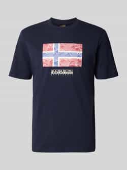 Napapijri T-shirt met labelprint model 'DRAPEAU'