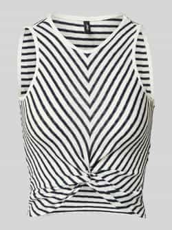 Only Slim fit tanktop met wikkellook model 'SANDY'