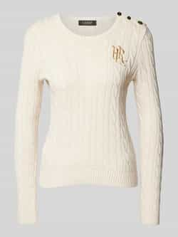 Lauren Ralph Lauren Gebreide pullover met labelstitching model 'MONTIVA'