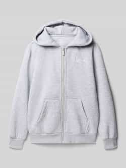 Karl Kani Regular fit sweatjack van katoenmix met ritssluiting