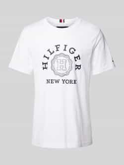 Tommy Hilfiger T-shirt met labelprint model 'HILFIGER COIN'