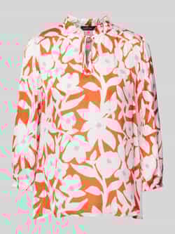 Marc Cain Blouse van viscose met bloemenmotief en 3 4-mouwen