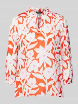 Marc Cain Blouse van viscose met bloemenmotief en 3 4-mouwen