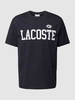 Lacoste T-shirt met labelbadge model 'FRENCH ICONICS'