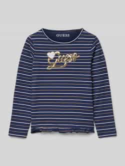 Guess Shirt met lange mouwen en labeldetail