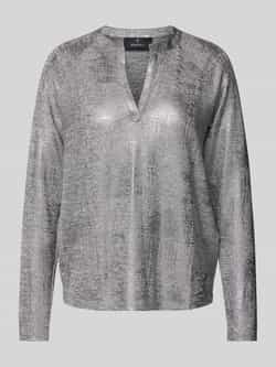 Monari Shirt met lange mouwen en V-hals