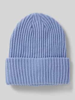 Pieces Ribgebreide beanie model 'HEXO'