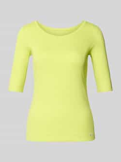 Marc Cain T-shirt van katoenmix met logo-applicatie