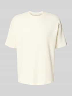 MCNEAL T-shirt met geribde ronde hals