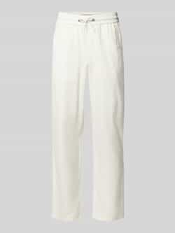 Blend Regular fit linnen broek met tunnelkoord model 'BAY'