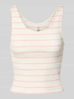 Only Slim fit tanktop in riblook model 'NESSA'