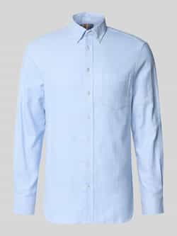 Christian Berg Men Regular fit vrijetijdsoverhemd met borstzak
