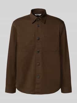Selected Homme Regular fit overhemdjack van puur katoen model 'TRAVIS'