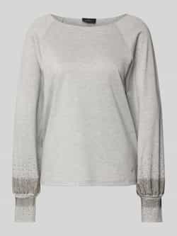 Monari Shirt met lange mouwen en siersteentjes