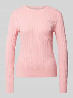 Gant Gebreide pullover met labelstitching