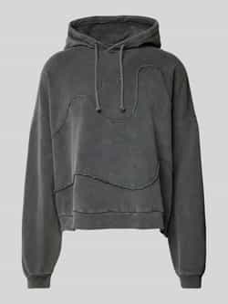 REVIEW Hoodie met labelstitching