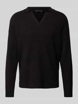 Drykorn Gebreide pullover met ribboorden model 'RUSTINO'