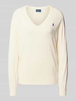 Polo Ralph Lauren Gebreide pullover met logostitching en V-hals