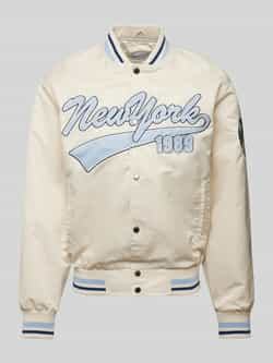 Karl Kani Varsity Bowling Jacket Tussenseizoensjassen Heren offwhite maat: XL beschikbare maaten:S M L XL