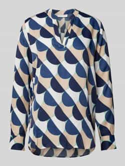 ETERNA COMFORT FIT Regular fit blouse van viscose met tuniekkraag
