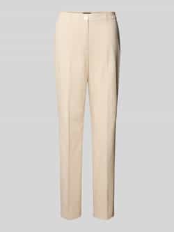 S.Oliver BLACK LABEL Straight leg stoffen broek van katoenmix