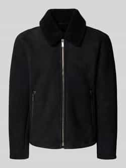 Strellson Regular fit leren jack van echte lamswol model 'MONTY'