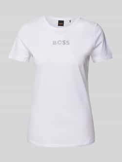 Boss Orange T-shirt met strass-steentjes model 'Eloga'