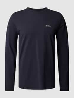 BOSS Green Shirt met lange mouwen en labelprint