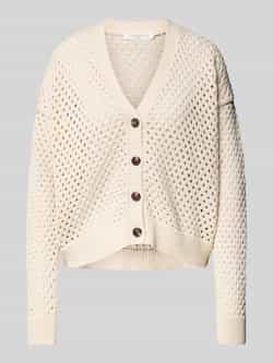 Christian Berg Woman Cardigan met gaatjesmotief
