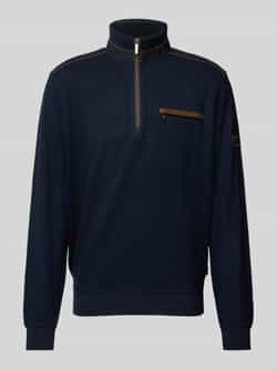 Bugatti Sweatshirt met opstaande kraag