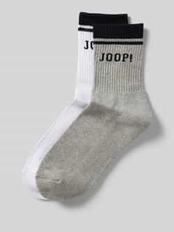 JOOP! Collection Sokken met labelstitching in een set van 2 paar