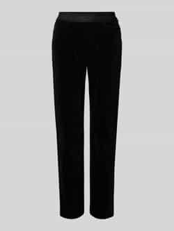Marc Cain Stoffen broek met elastische band met logo