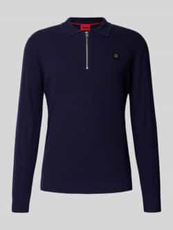 HUGO Regular fit gebreide pullover van viscosemix model 'SASTORO'