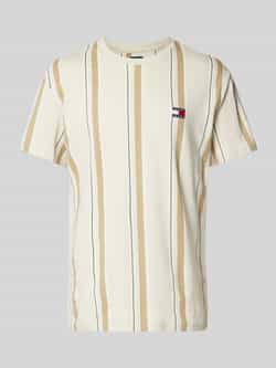 Tommy Jeans Regular fit T-shirt van puur katoen met labelstitching