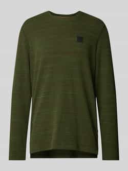 PME Legend Shirt met lange mouwen en geribde ronde hals