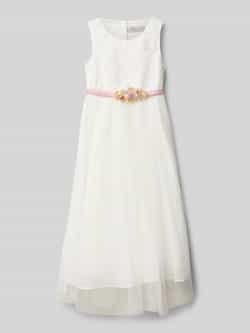Une Hautre Couture Jurk met bloe applicatie
