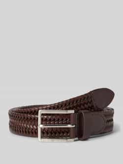 Tommy Hilfiger riem in gevlochten look van echt leer model 'OLIVER WOVEN 3.0'