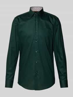 Boss Slim fit zakelijk overhemd met knoopsluiting model 'Hank'