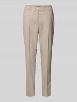 Comma Regular fit stoffen broek met structuurmotief
