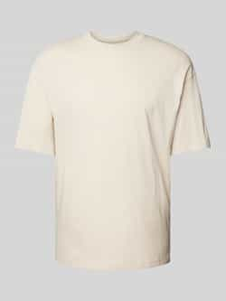 Jack & jones T-shirt met geribde ronde hals model 'BRADLEY'