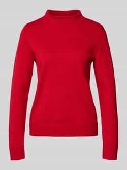 Betty Barclay Gebreide pullover van viscosemix met opstaande kraag