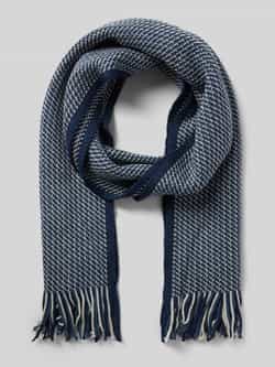 Christian Berg Men Sjaal van wolmix met franjes