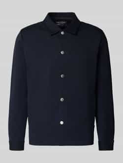 Marc O'Polo Regular fit overhemdjack van katoenmix
