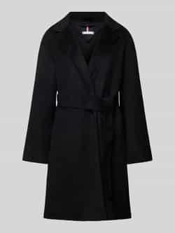 Tommy Hilfiger Korte jas REG DF WOOL BELTED COAT