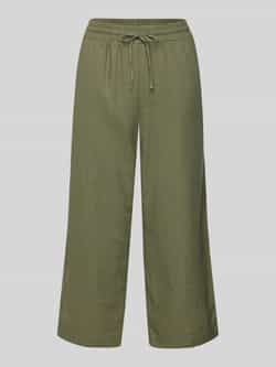 FREE QUENT Wide leg linnen culotte met tunnelkoord model 'Lava'