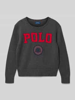 Polo Ralph Lauren Teens Regular fit pullover in gebreide look met logopatch