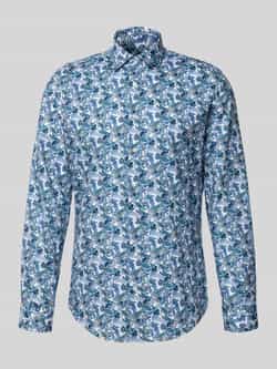 Seidensticker Slim fit zakelijk overhemd van katoen met kentkraag